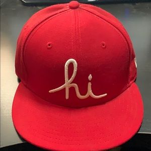 In4mation - Hi New Era Fitted sz 7 1/4 Red